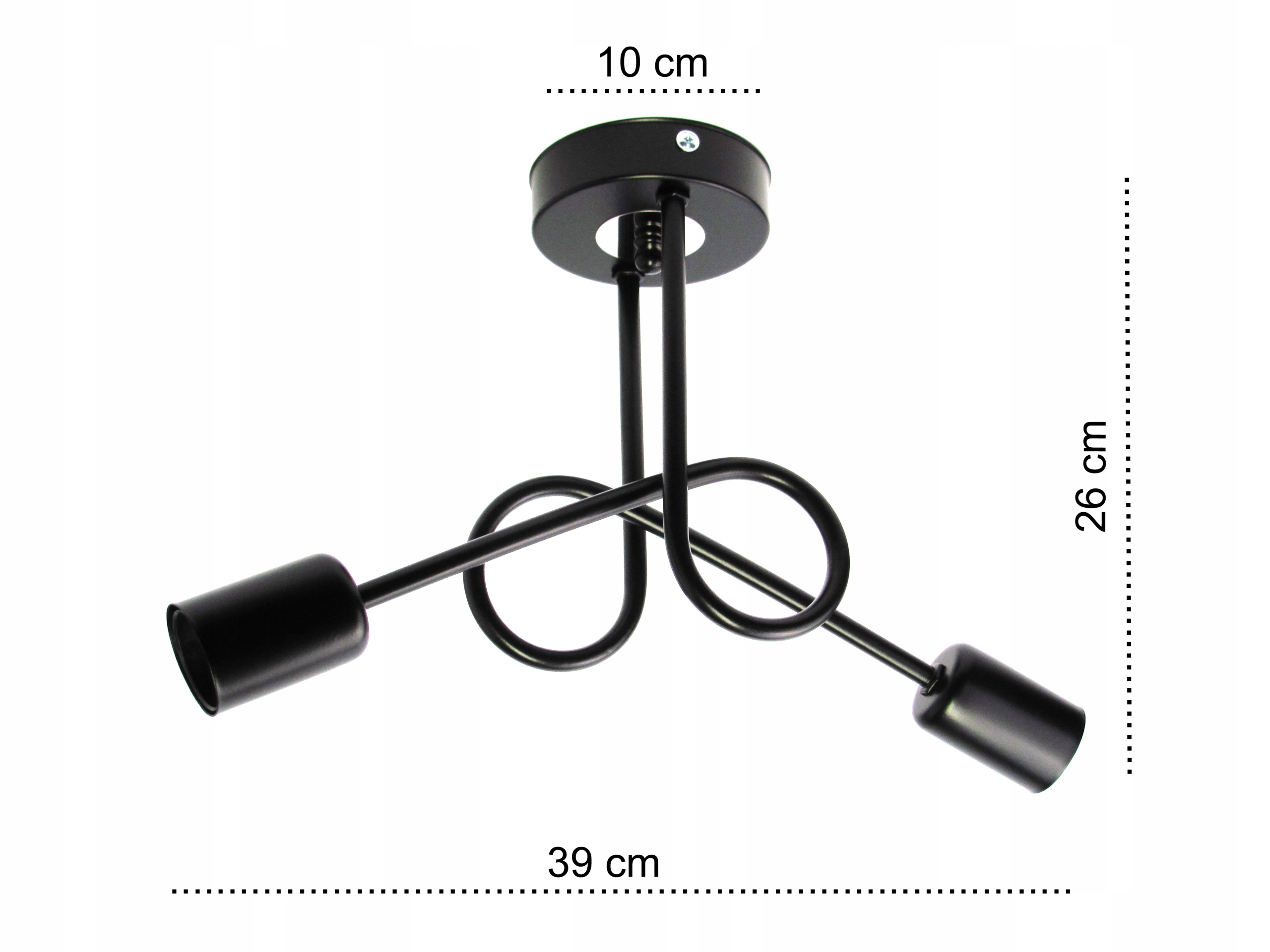 Lampa JD2 LOFT żyrandol EDISON E27 plafon Świetlik Kolor czarny