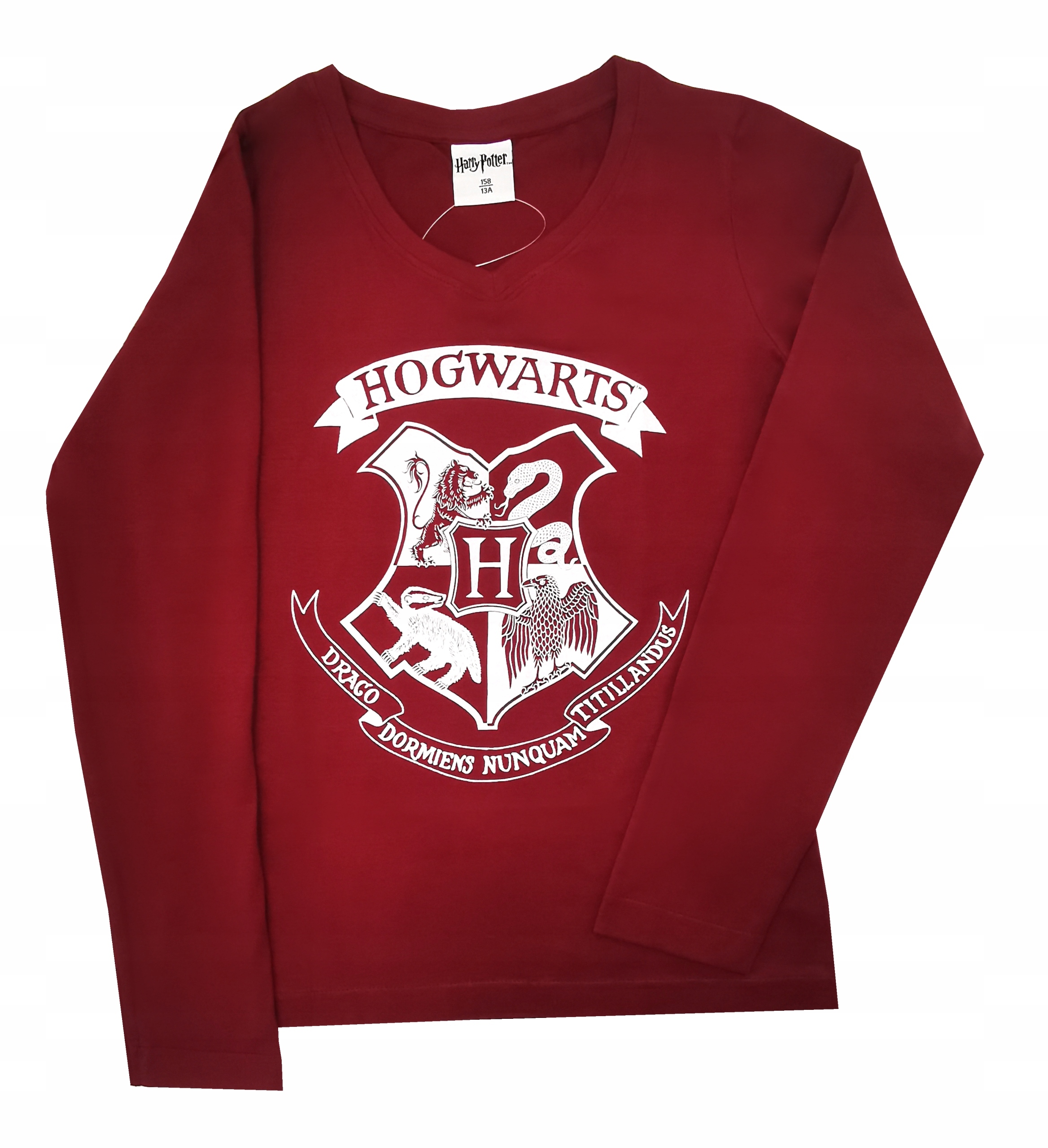 

Bluzka koszulka dziewczęca Harry Potter 158 bordo