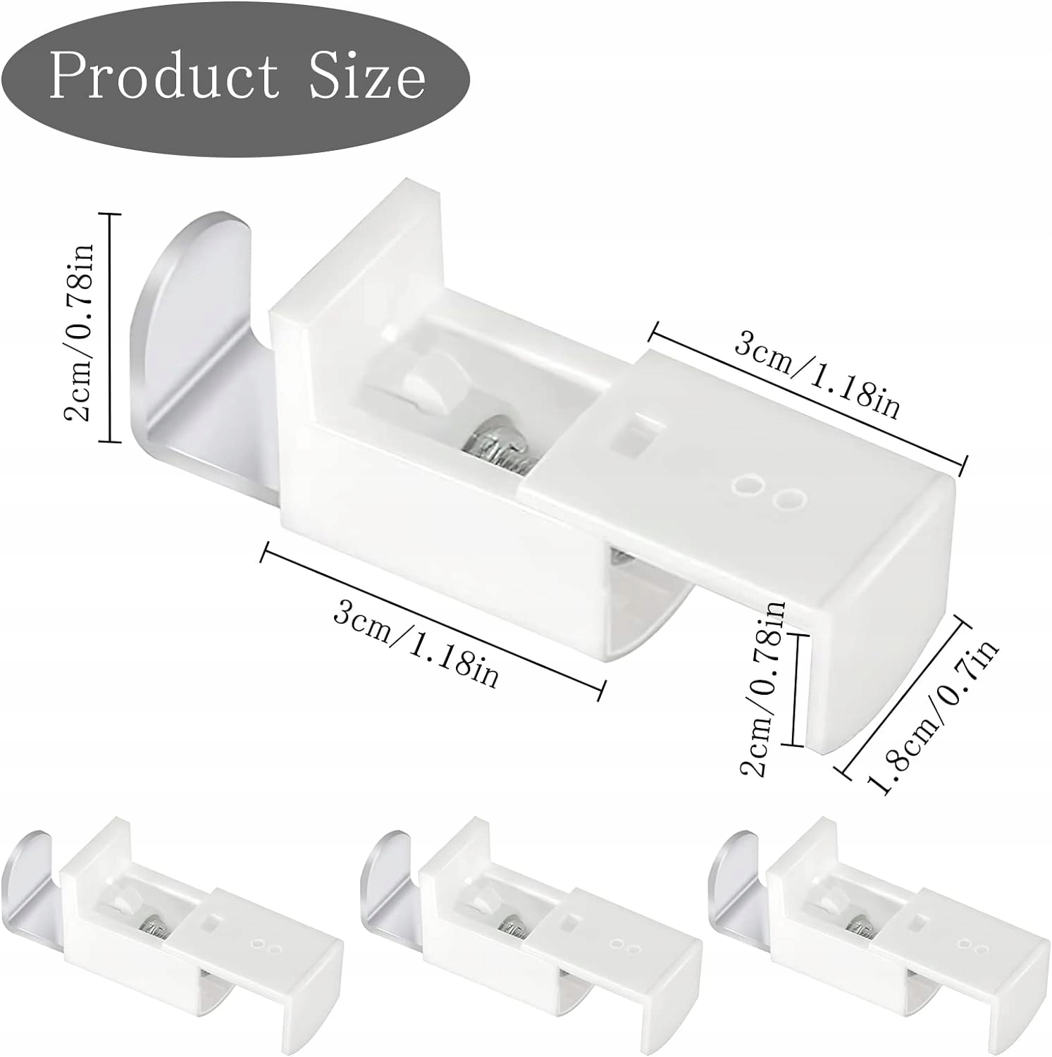 UCHWYT ŻYŁKI SZNURKA DO PLIS ROLET PLISOWANYCH BEZINWAZYJNY 4 sztuki Rodzaj napinacz