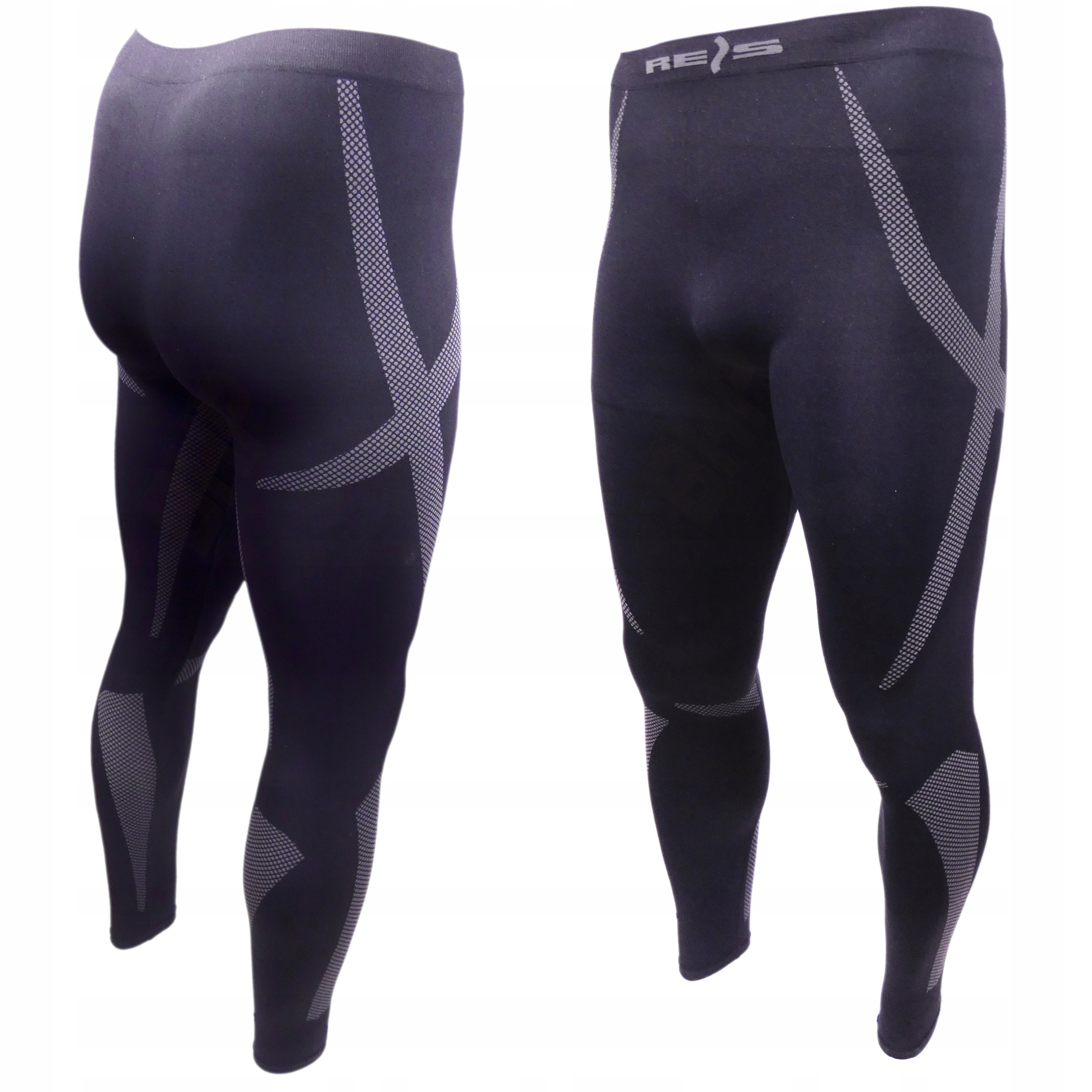 SPODNIE TERMOAKTYWNE KALESONY czarne BIELIZNA M