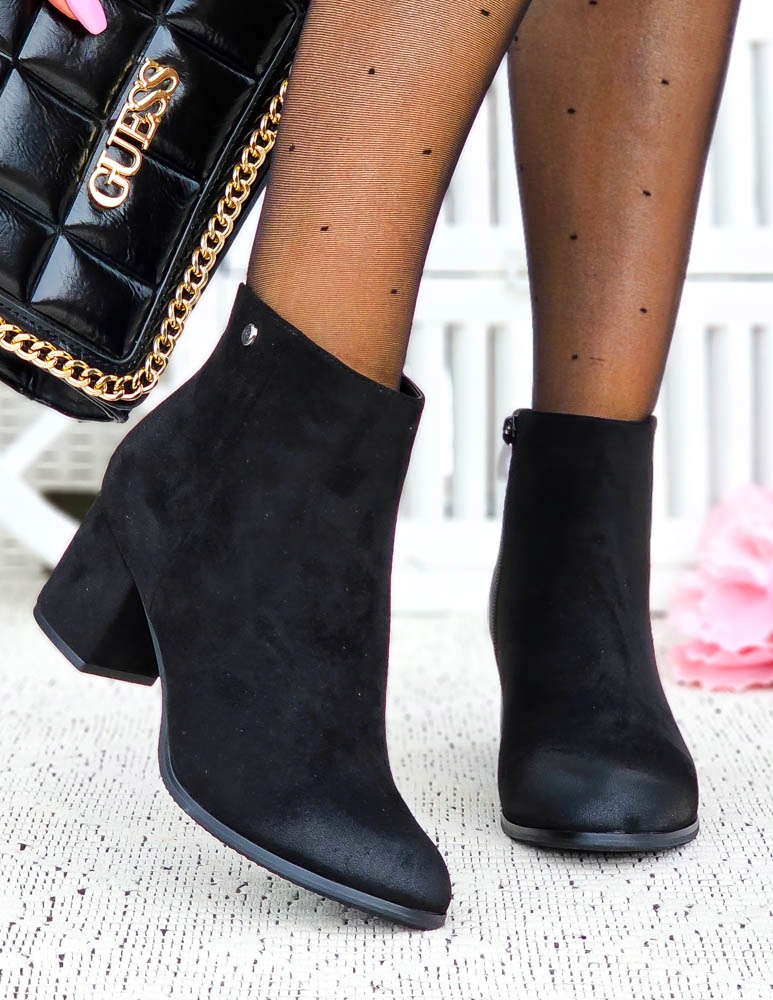 Klasyczne Zamszowe Botki Na Słupku Cloudy Ocieplane 39 Rozmiar 39