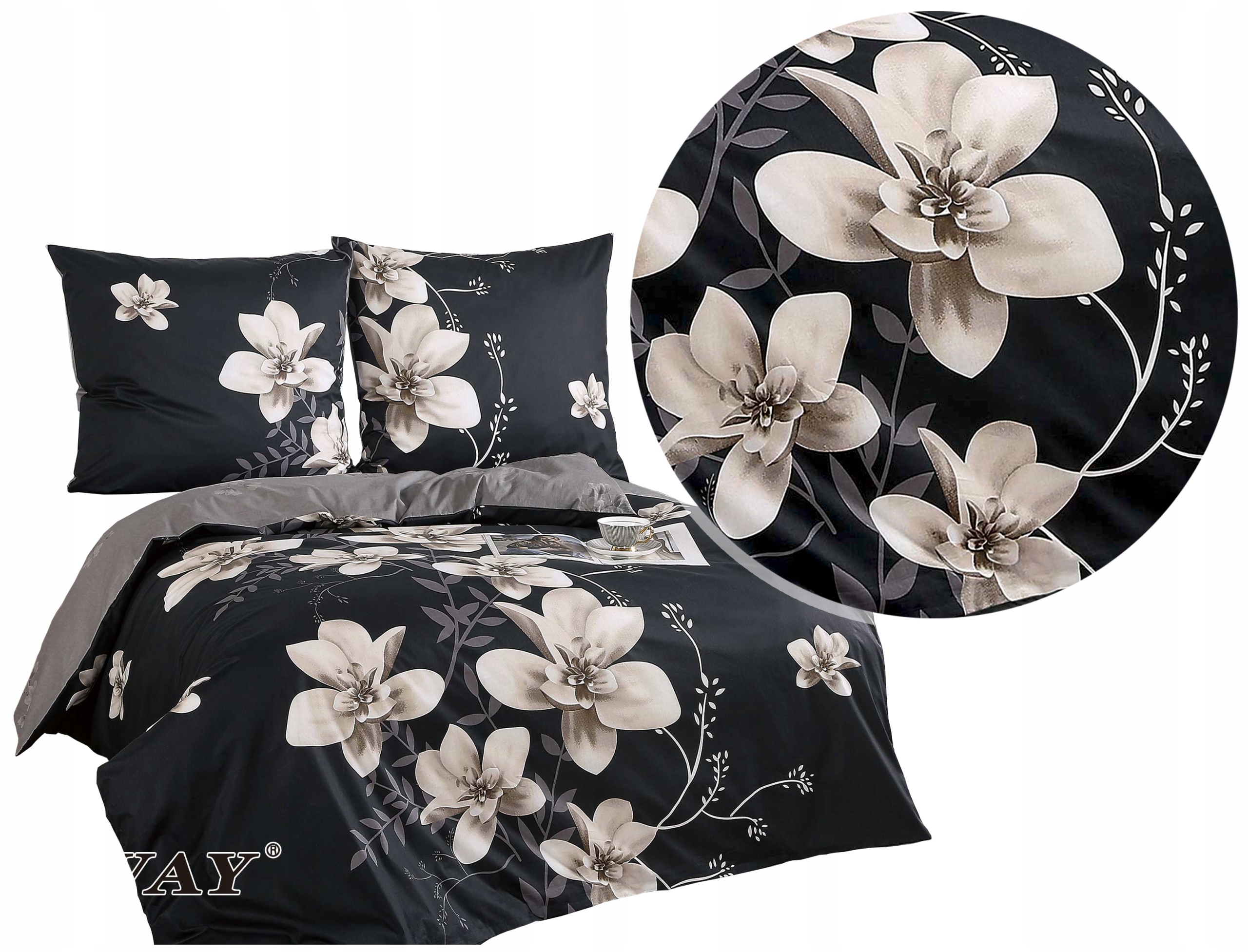 Pościel 160x200 satyna bawełniana Elway 4998 100% Bawełna Nowe