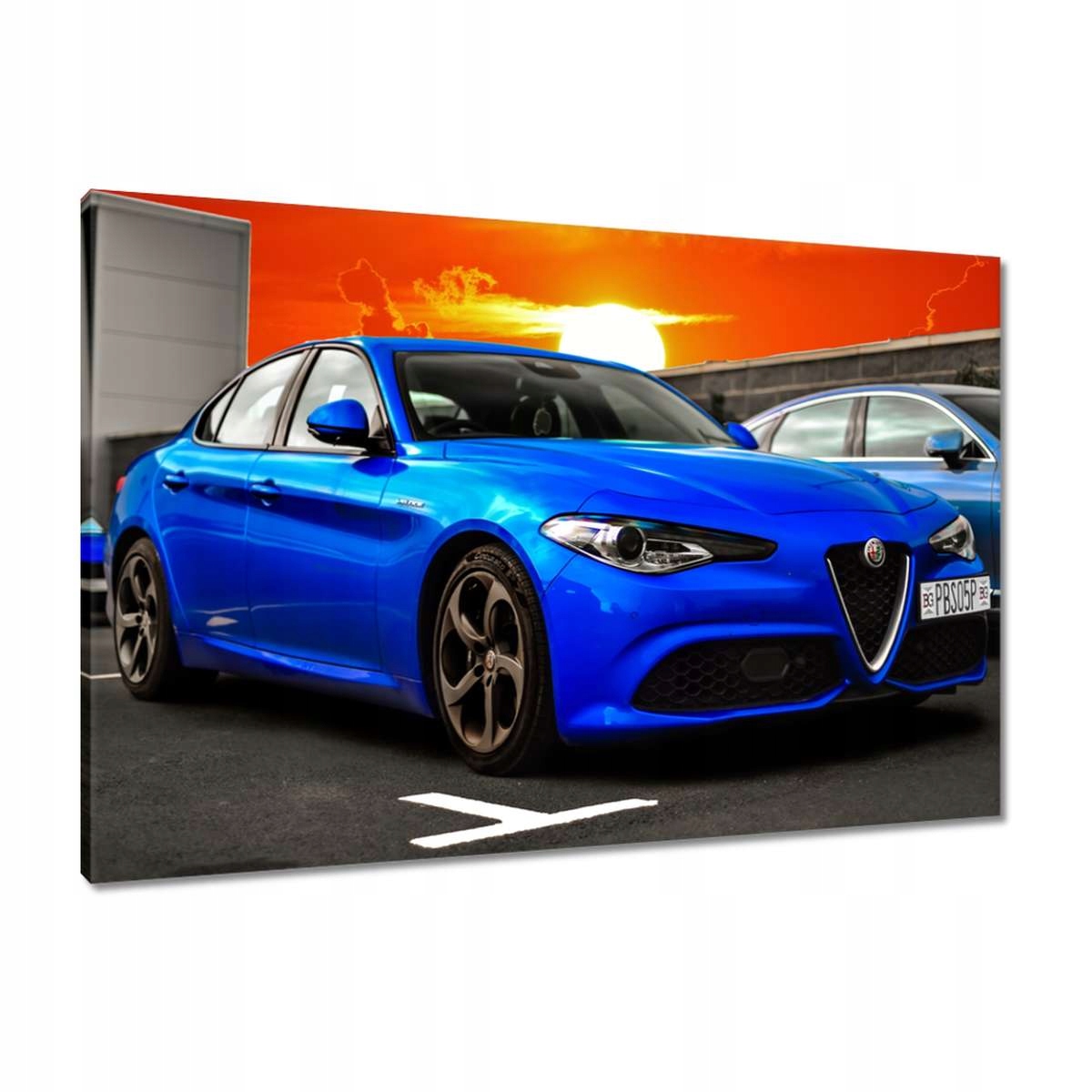 Obrazy 90x60 Alfa Romeo Auto Blue