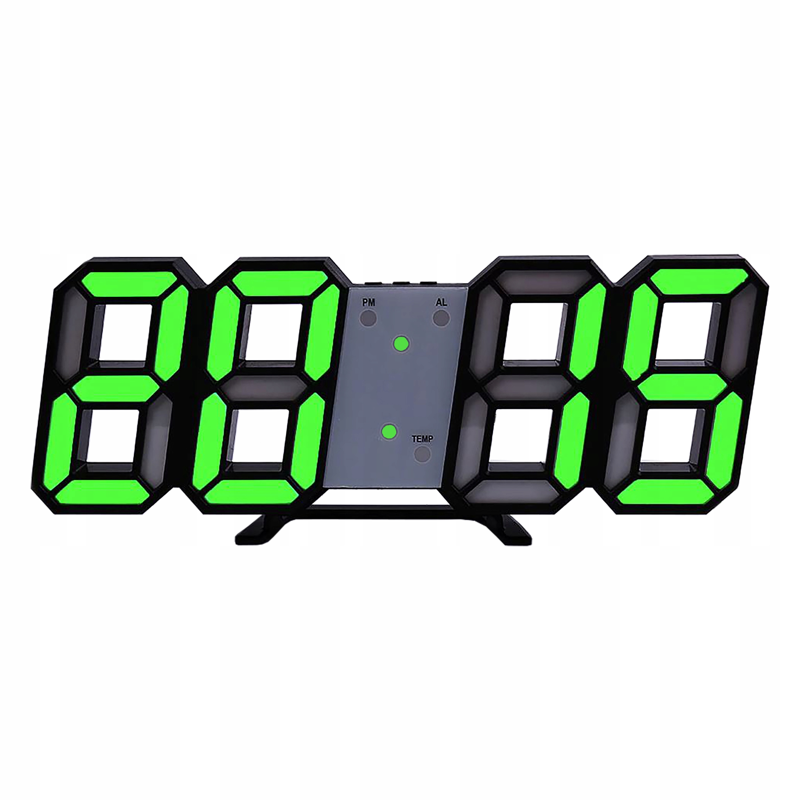 DUŻY ZEGAR ŚCIENNY LED ELEKTRONICZNY CYFROWY DATA Typ stołowy