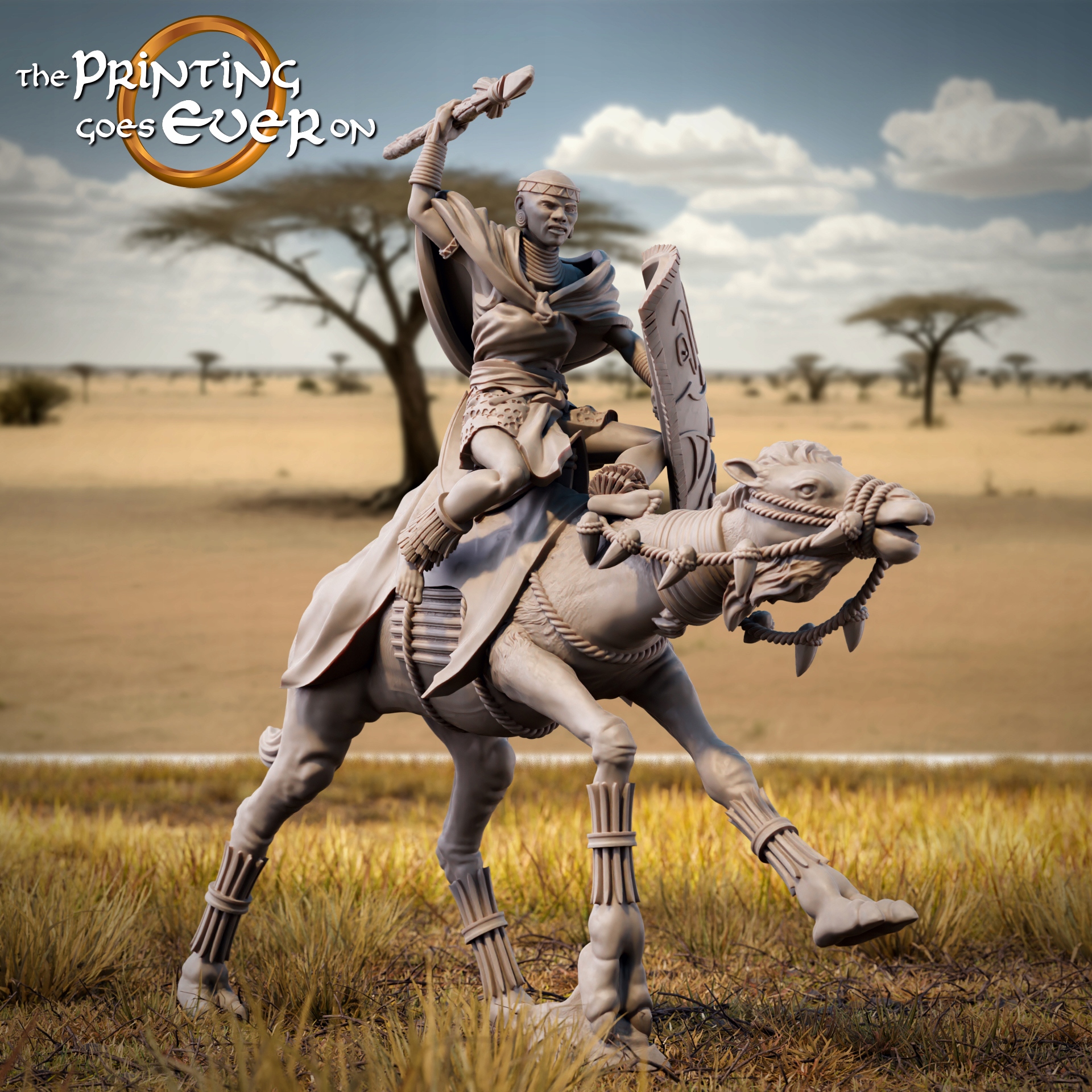 Tribal Camel Rider Model B The Printing Goes Ever