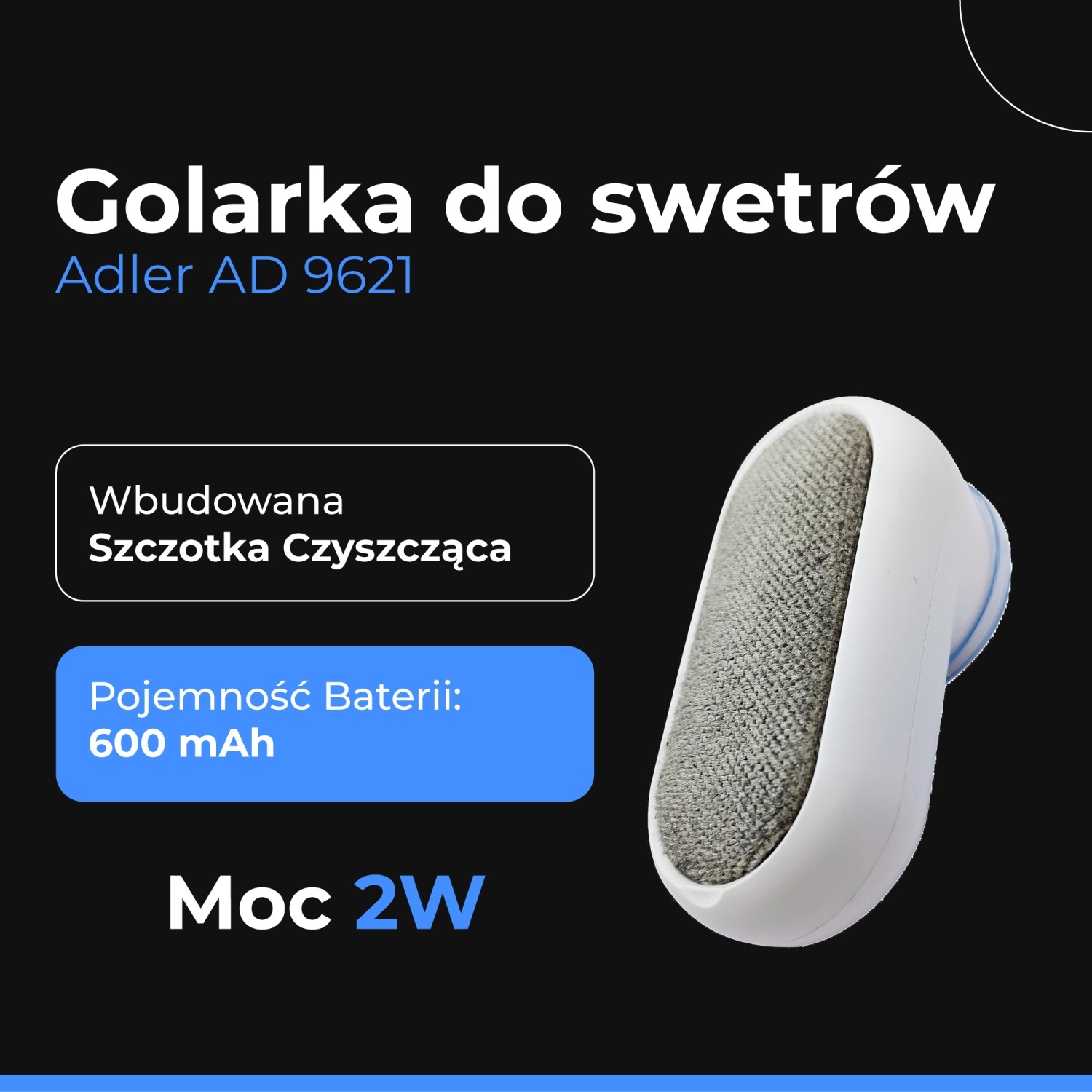 Golarka do Swetrów AD 9621 USB – Usuń Zmechacenia w 1 Minutę!