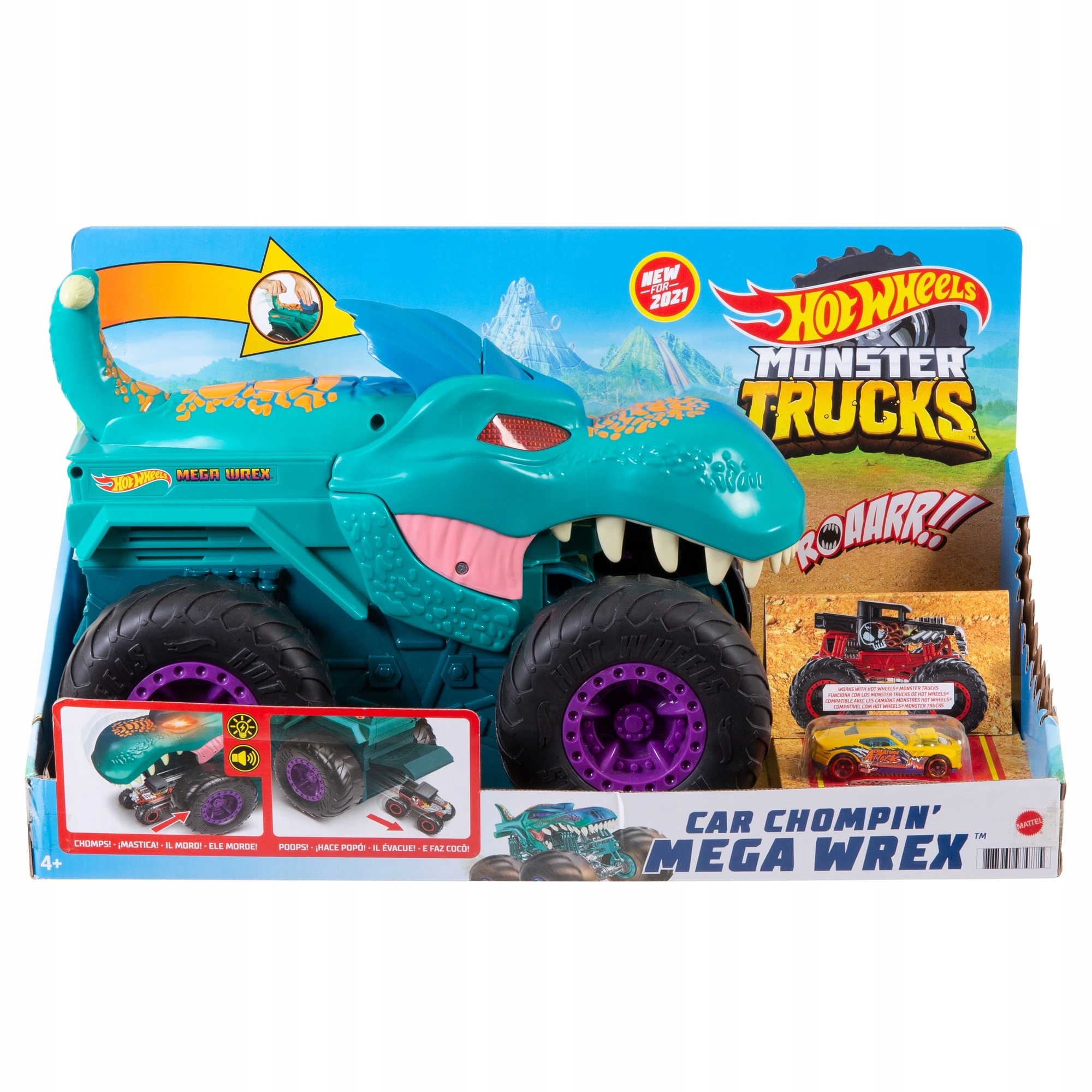 Hot Wheels Monster Trucks Pożeracz aut Wrex GYL13