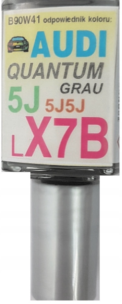 AUDI LX7B 5J QUANTUMGRAU LAKIER SAMOCHODOWY ZAPRAWKA DO RYS 10 ML ARASYSTEM