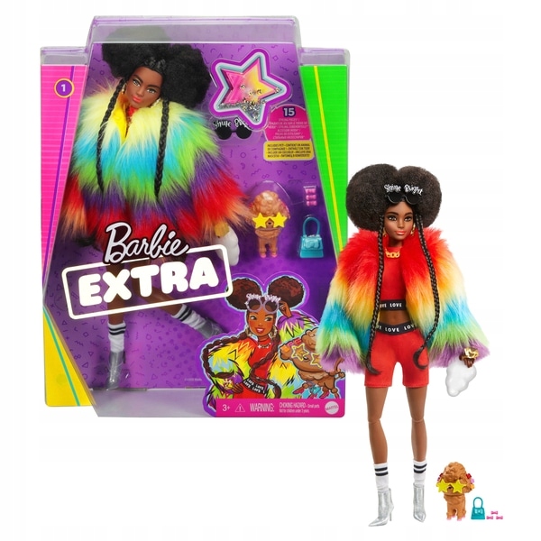 Barbie GVR04 Lalka z pupilem Extra Fashionistas