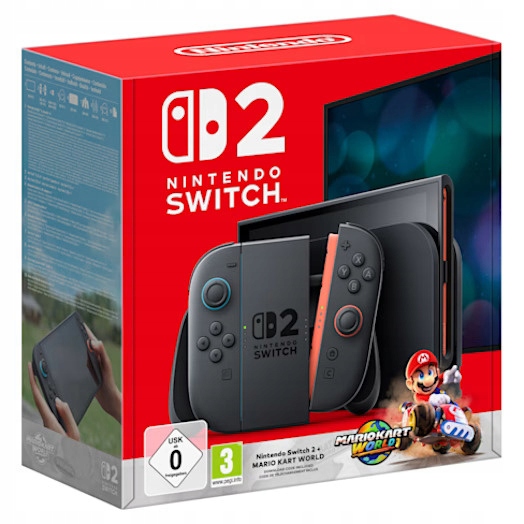 Konsola Nintendo Switch 2 Gra Mario Kart World Nowa W Pudełku