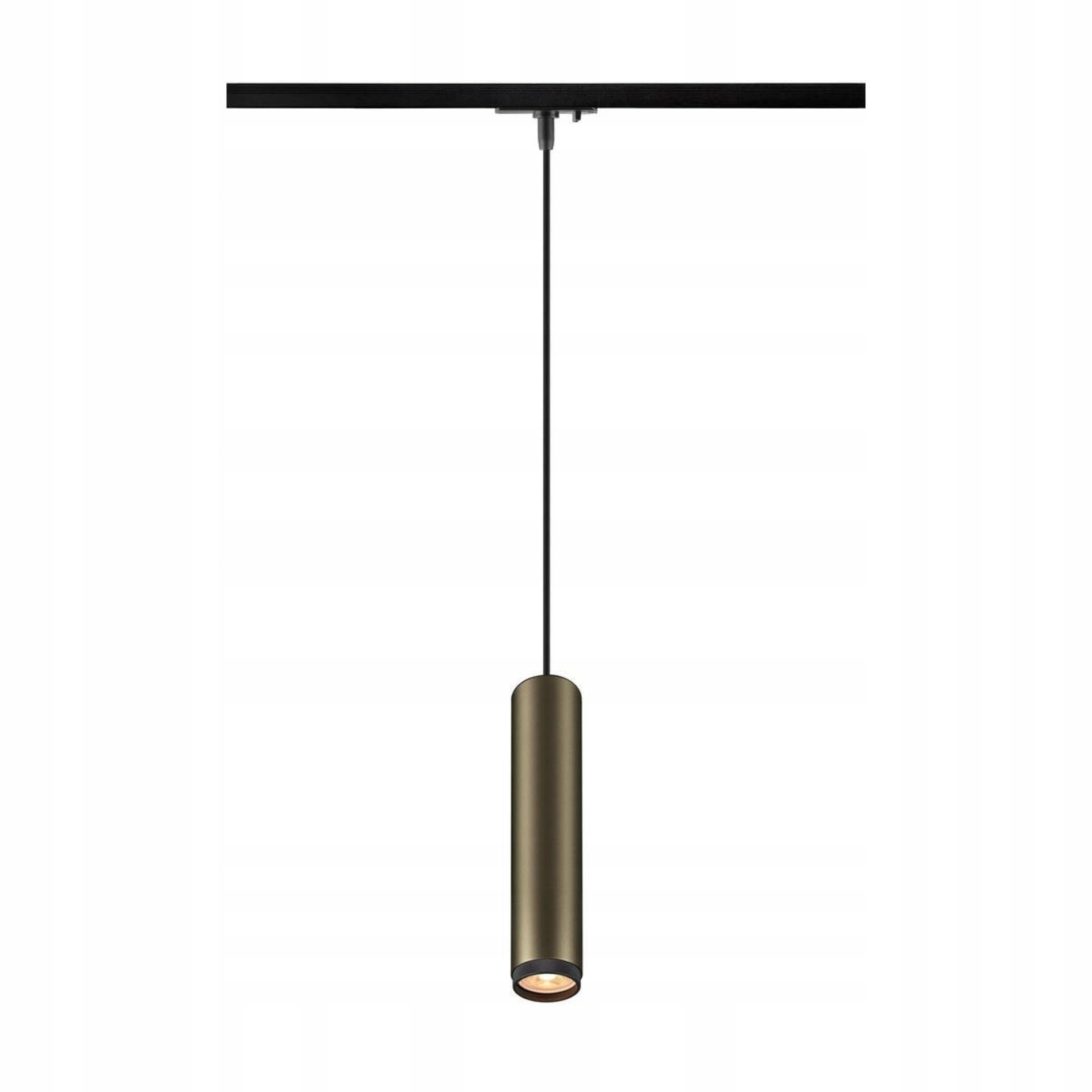 Závesné svietidlo Slv Grip! L GU10 bronz/čierna 200cm 1fázový systém