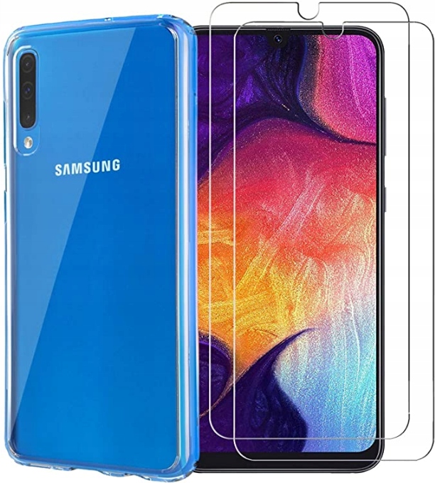 

Etui slim clear case + 2x szkło do Samsung A50