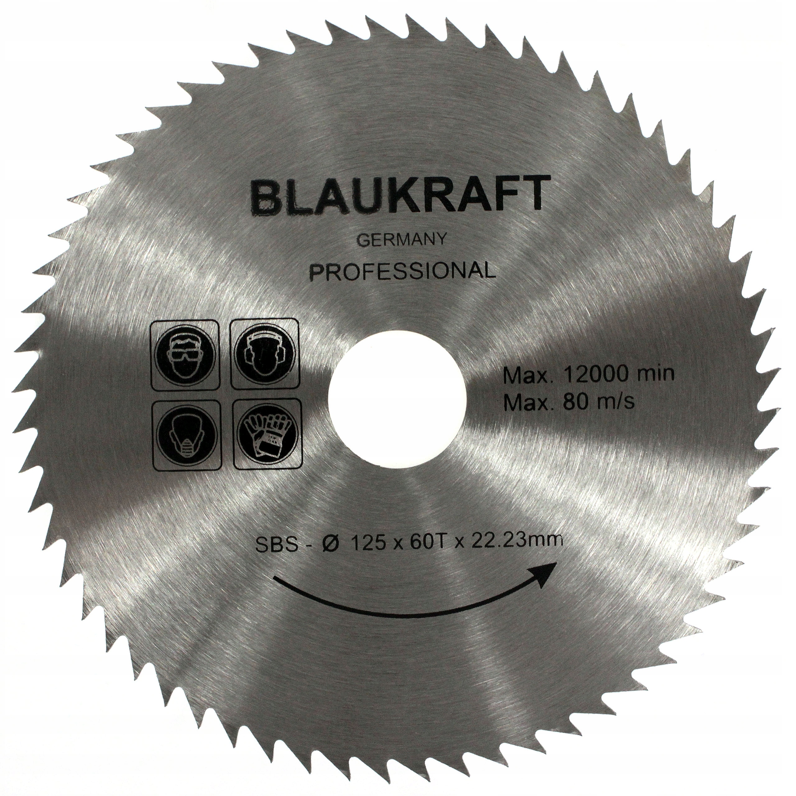 

Piła Tarczowa Stalowa Bez Widii 125x22,2 T60