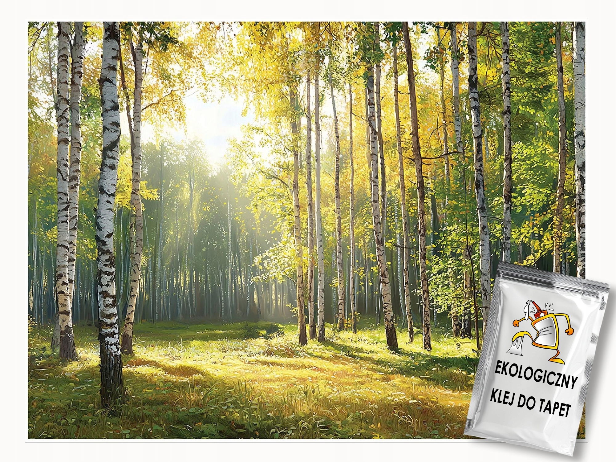 Fototapeta Les 3D Stromy Příroda Zelená Na Zeď Ložnice Obývací Pokoj 200x140