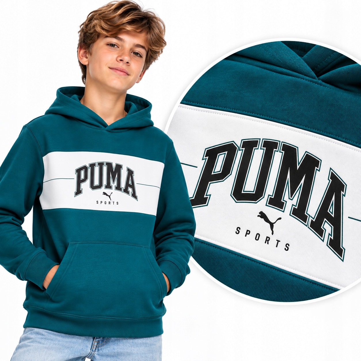 Puma bluza dziecięca Squad Hoodie r. 128 8 lat