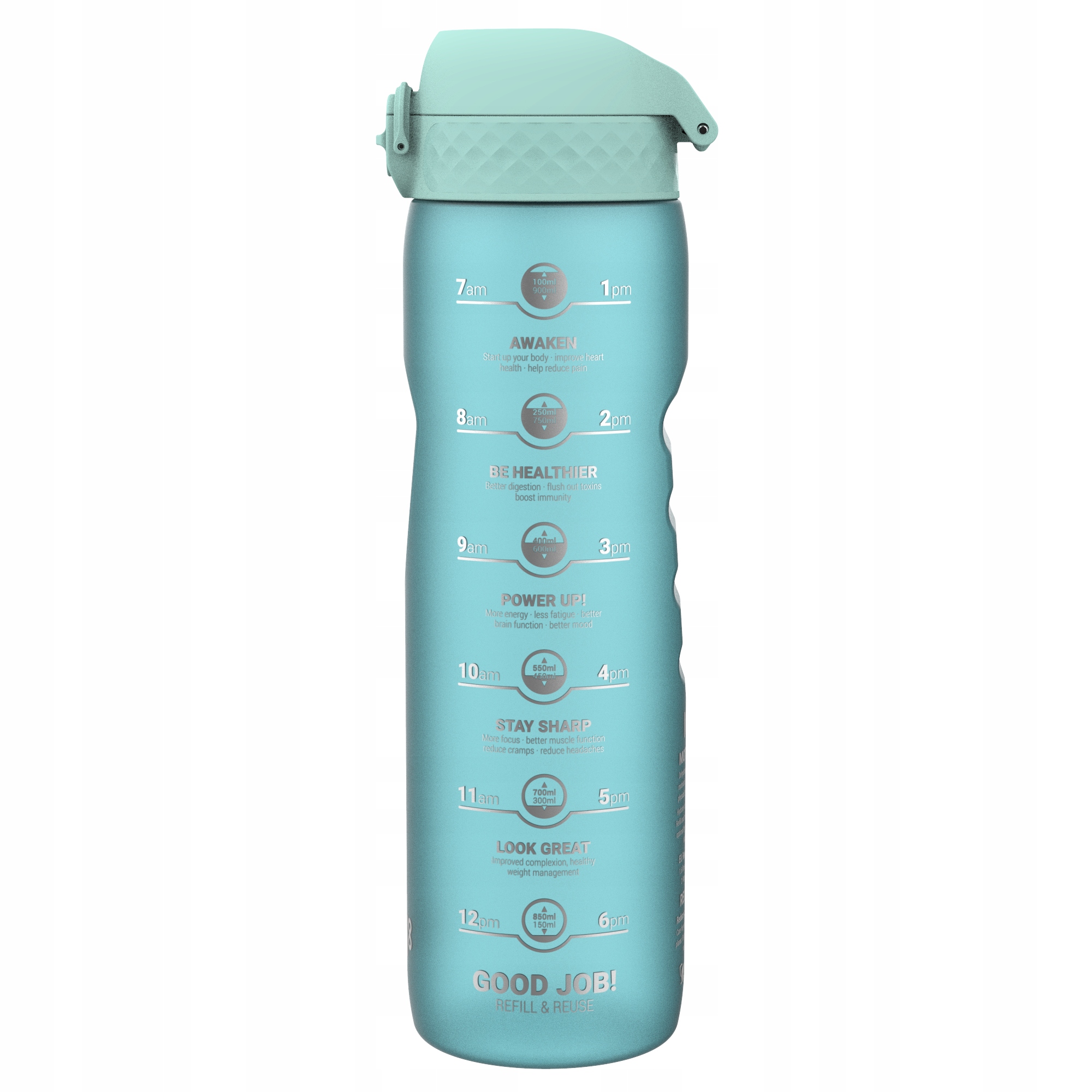 BIDON POMIARKA MOTYWACYJNA DO PICIA WODY MIARKA MOTYWATOR ORYGINAL ION8 1 l