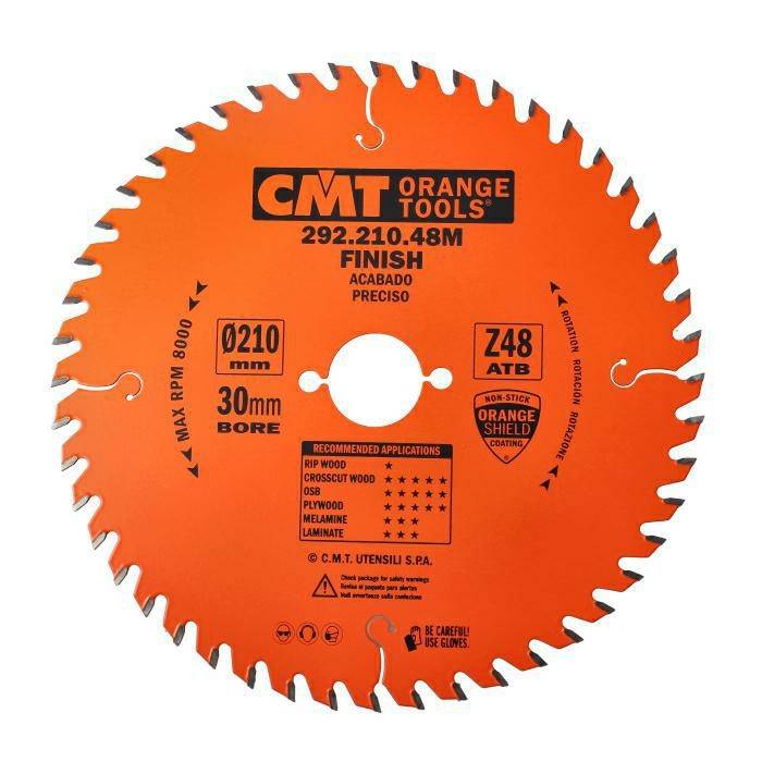 Cmt Piła tarcza do drewna laminatu panele 210x30 mm 48Z 292.210.48M