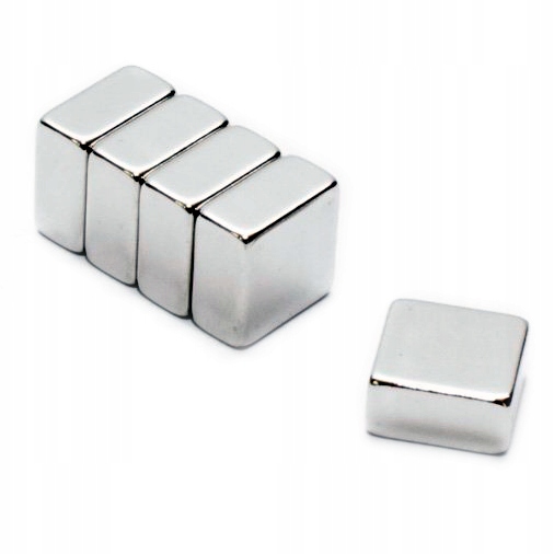 

Magnes Neodymowy Płytkowy 10x10x5 N38 5 Sztuk