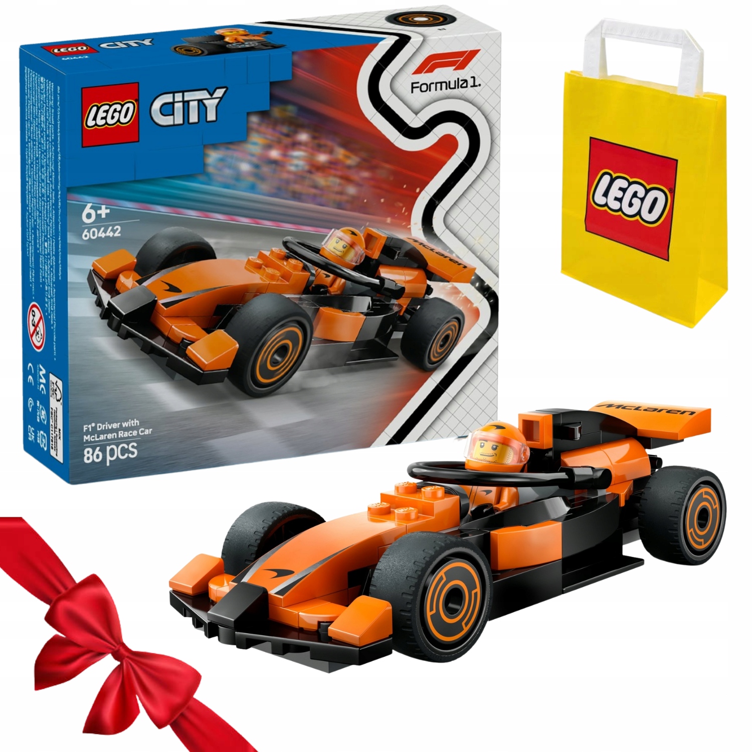Zestaw Klocków Lego City F1 Kierwowca I Bolid Mclaren 60442 Top
