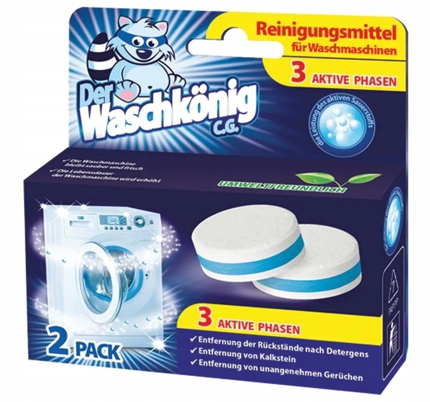 WASCHKONIG Tabletki czyszczące do pralki 2szt