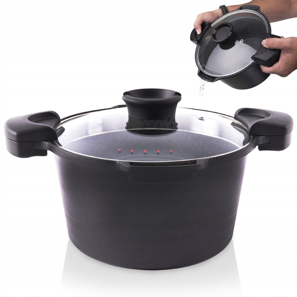 Hrniec s pokrievkou na scedenie Grande 24 cm, 5,5 l