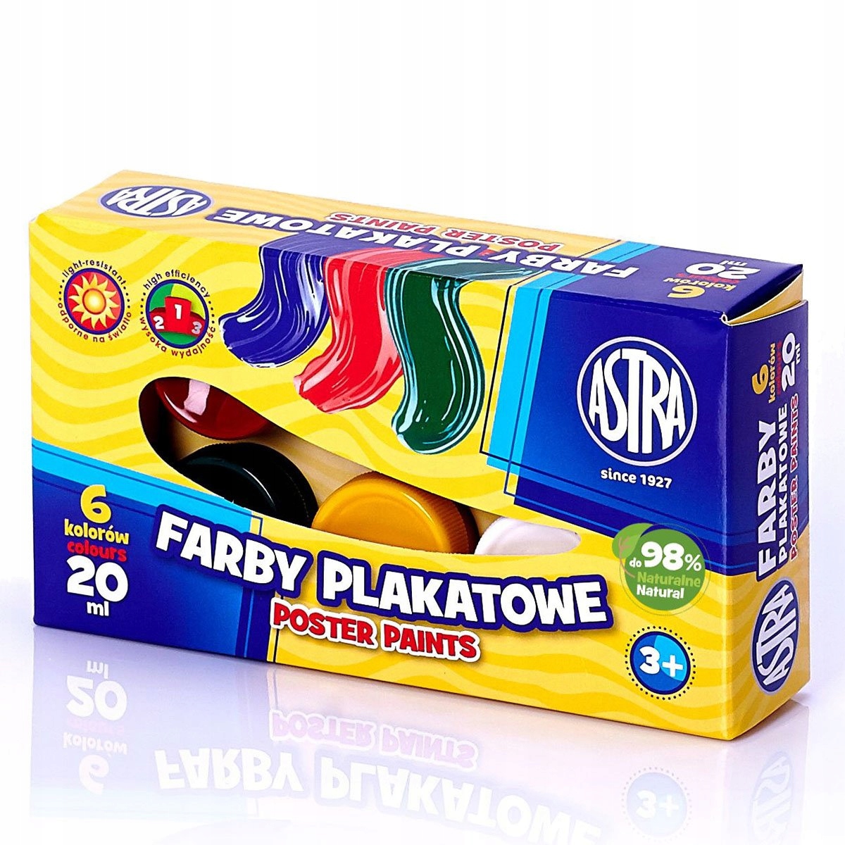 

Farby plakatowe 6 kol x 20ml Astra 301109001