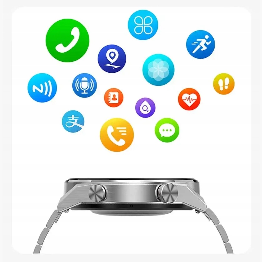 SMARTWATCH ZEGAREK MĘSKI ROZMOWY 1,5'' E2E 454x454 Złącza brak