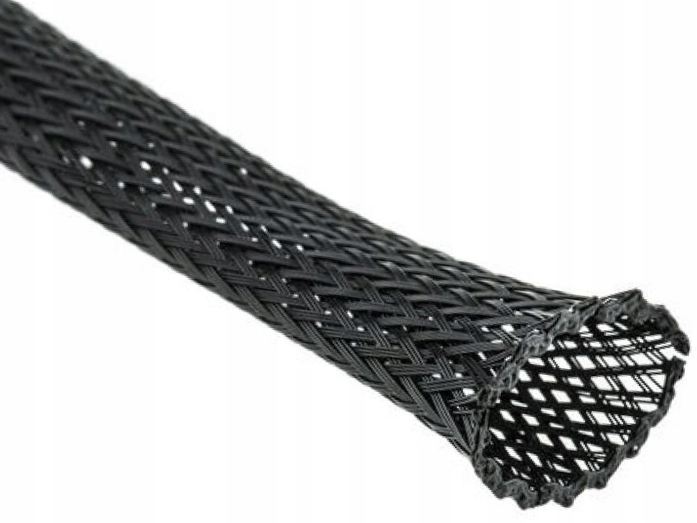 Oplot nylonowy 4mm na przewody 3-7mm czarny, osłona kabli Kod producenta Oplot nylonowy 4mm na przewody 3-7