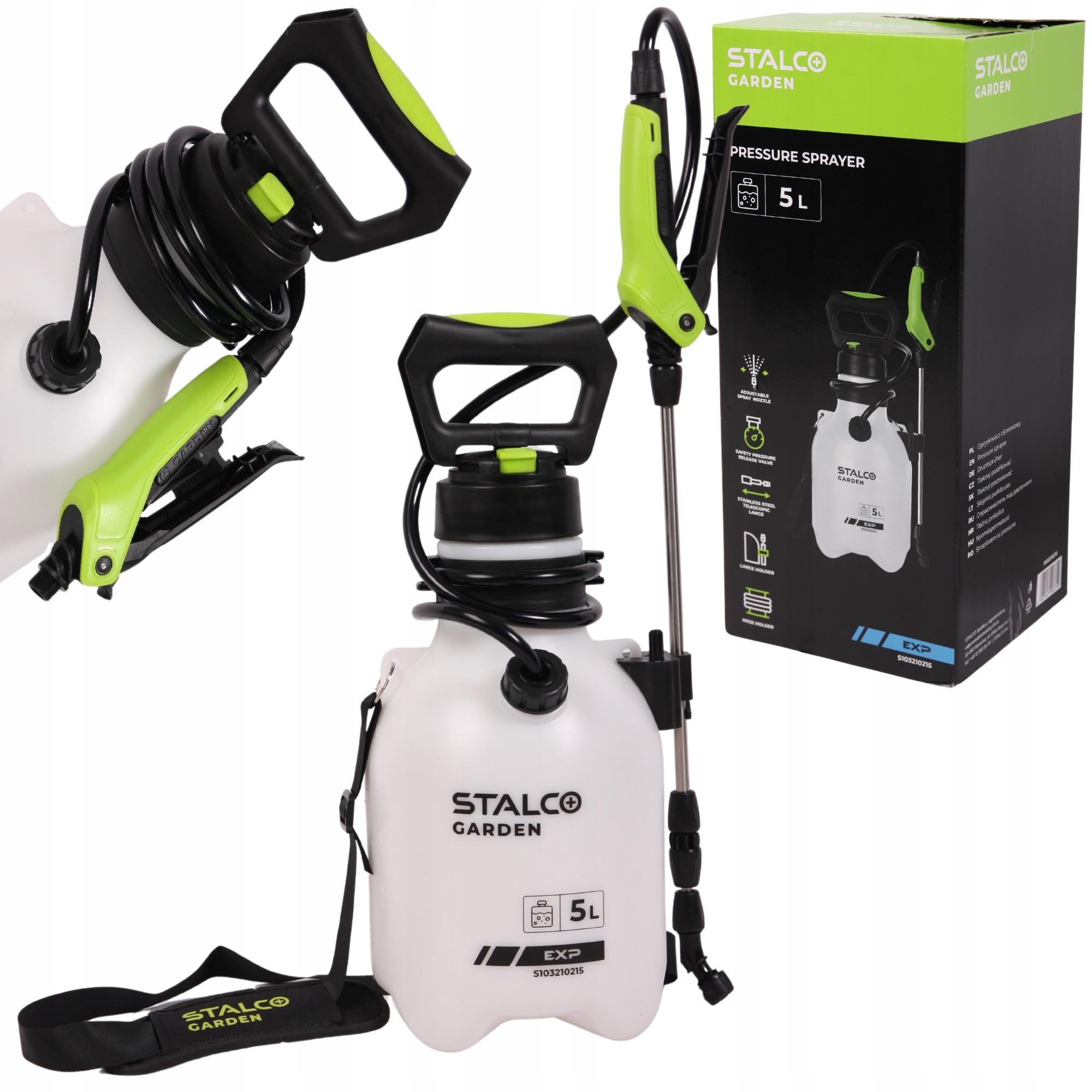 Ruční Tlakový Postřikovač Zahradní Postřikovač 5 L S Lankem