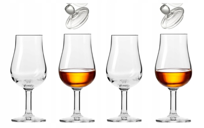

Kieliszki do whisky Krosno 4 kieliszki, 2 pokrywki