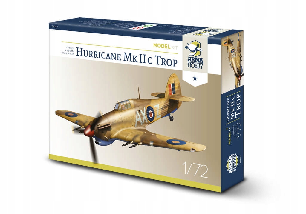Hurricane Mk IIc trop Model Kit 1:72 Arma Hobby 70037