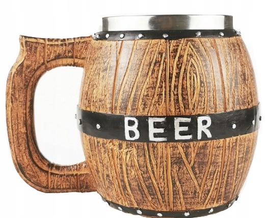 

Kufel Kubek Drewniany Beer Dla Niego Męski