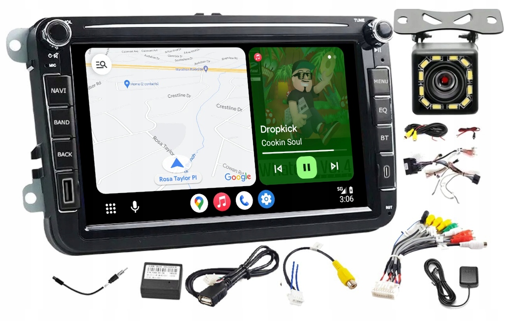 Rádio Navigácia Gps Andorid Vw Sharan 2010-2011 Wifi Usb 6GB 128GB