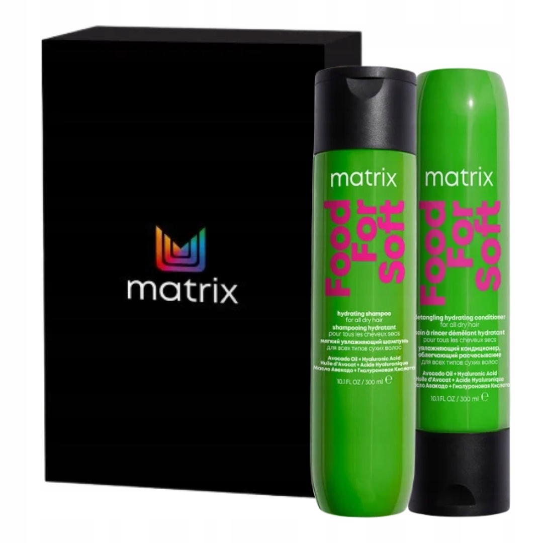 Matrix Food For Soft: szampon do włosów suchych odżywka nawilżająca