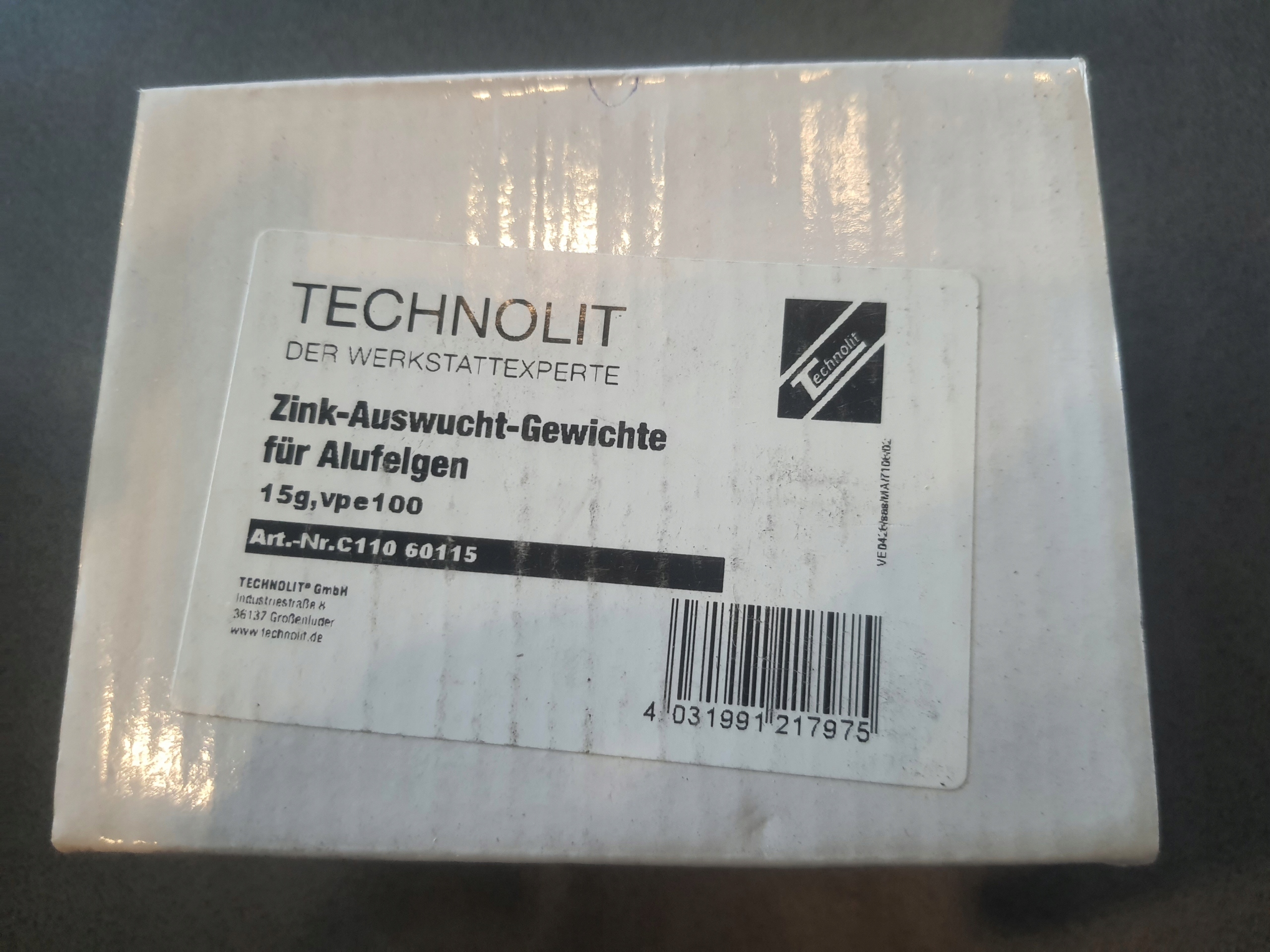 Ciężarki nabijane do ALU 15g