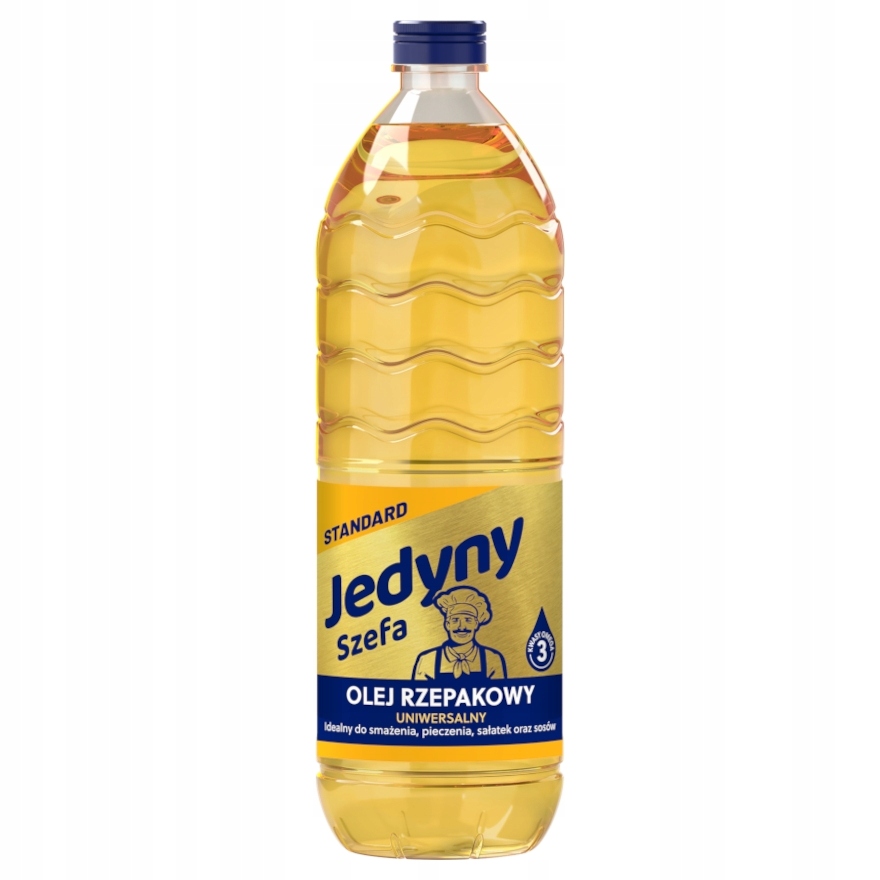 6X Jediný šéf Řepkový olej univerzální 0,9 l