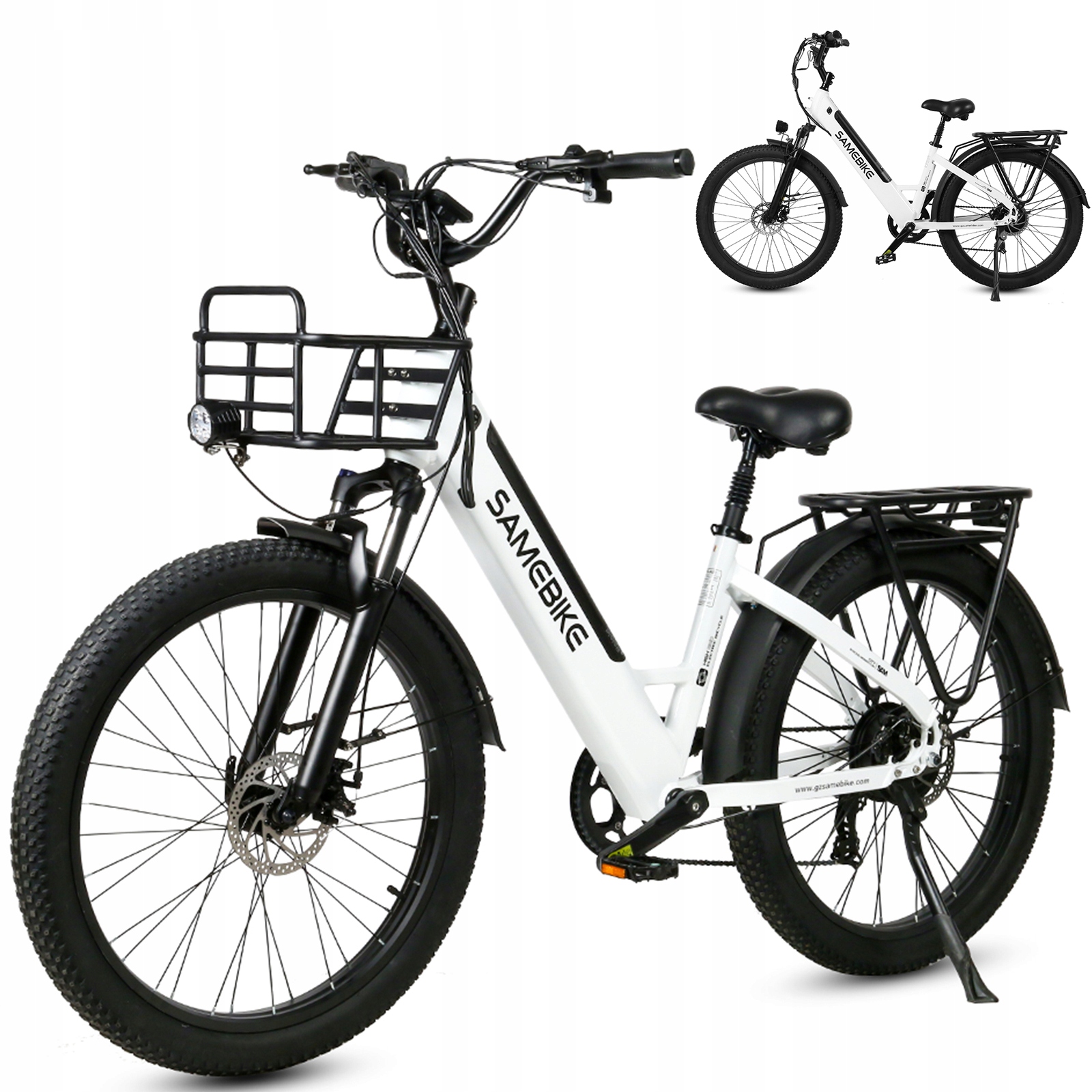 Elektrické kolo Samebike RSA01 Plus 26"x3.0, 1000W, 48V 14Ah, dojezd 100 km, rychlost 40 km/h