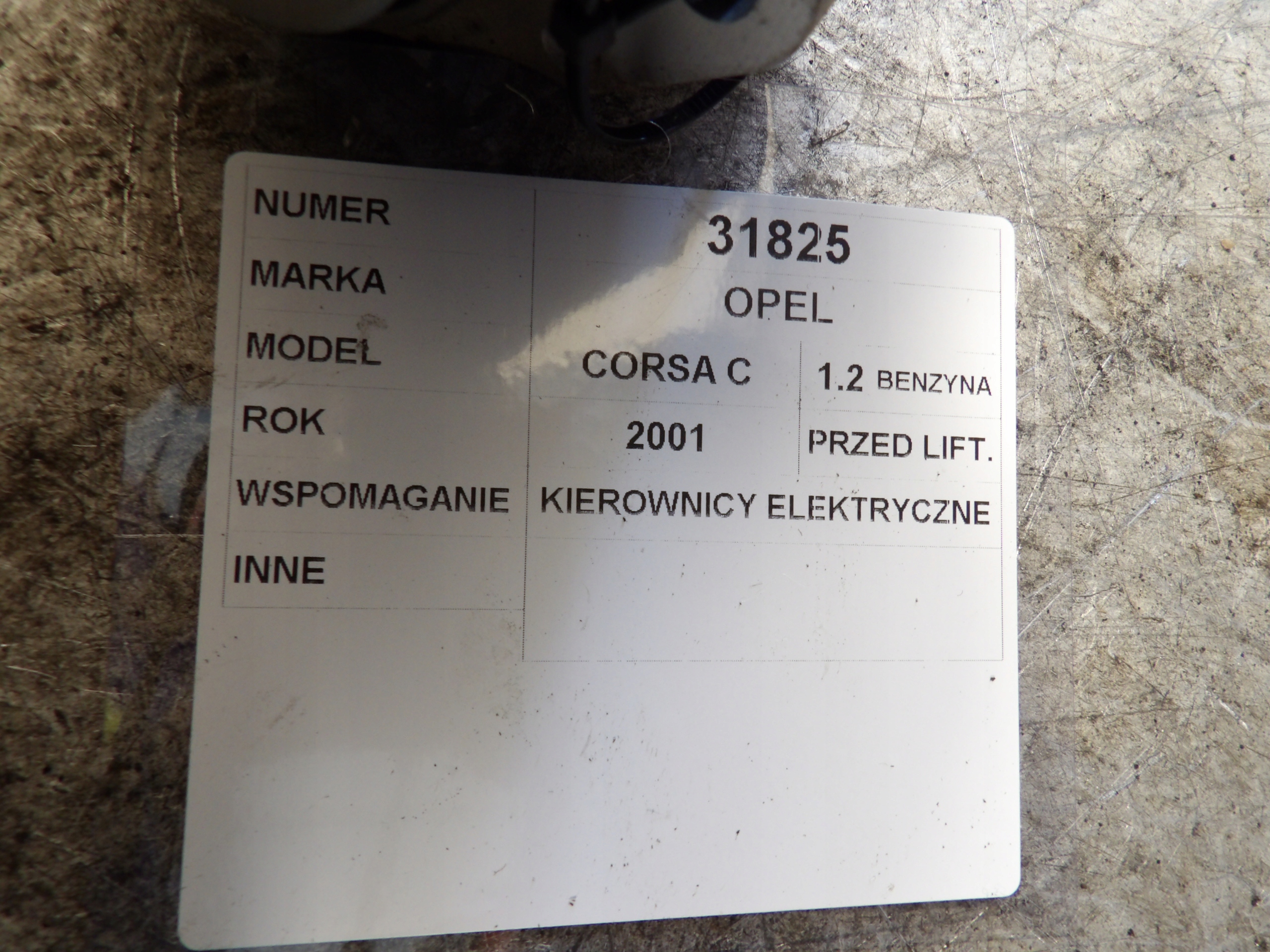 Opel Corsa C power steering 9156064 09115125