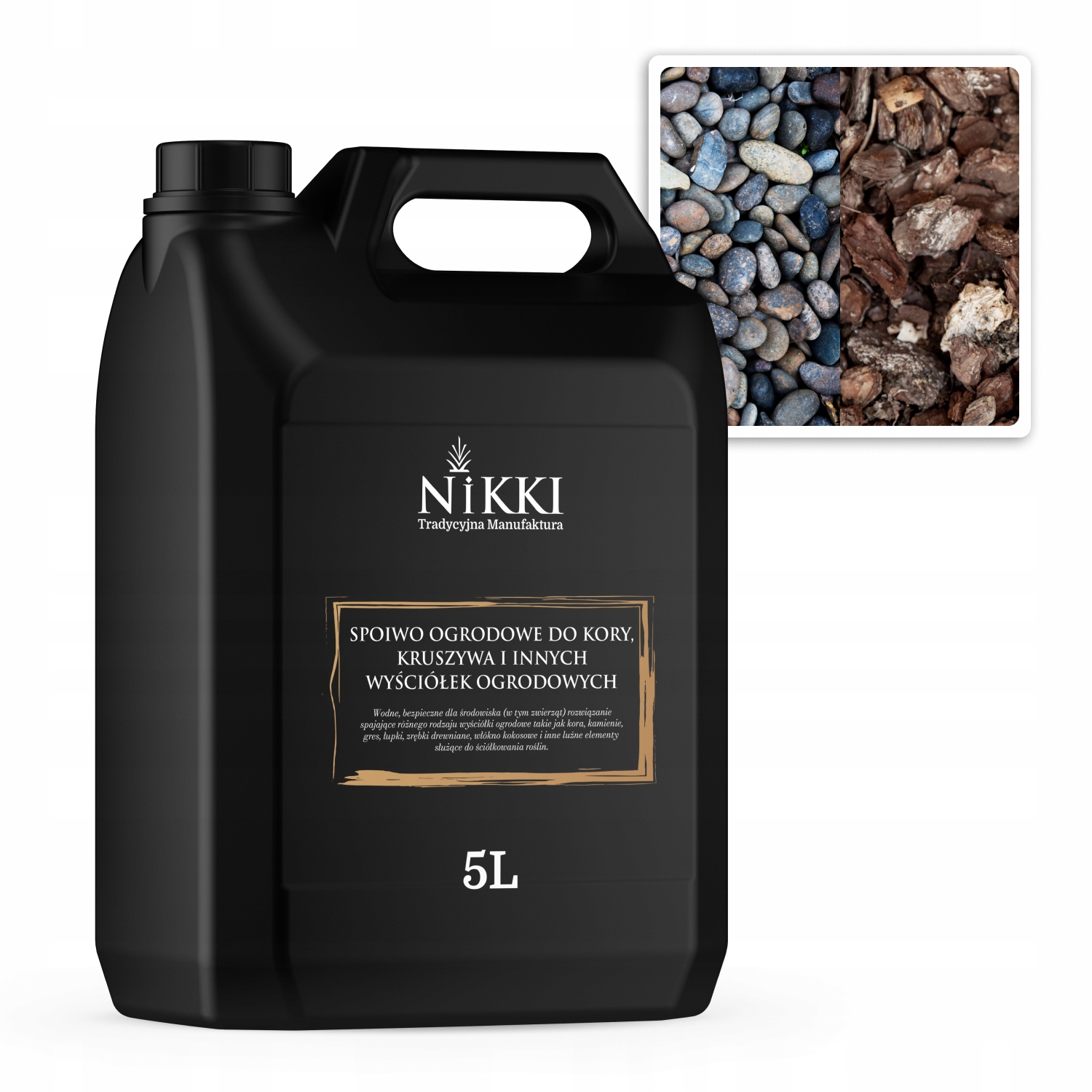 Pojivo na kámen Kůra Krušná 5L Bezbarvé pro volné prvky Trvanlivé