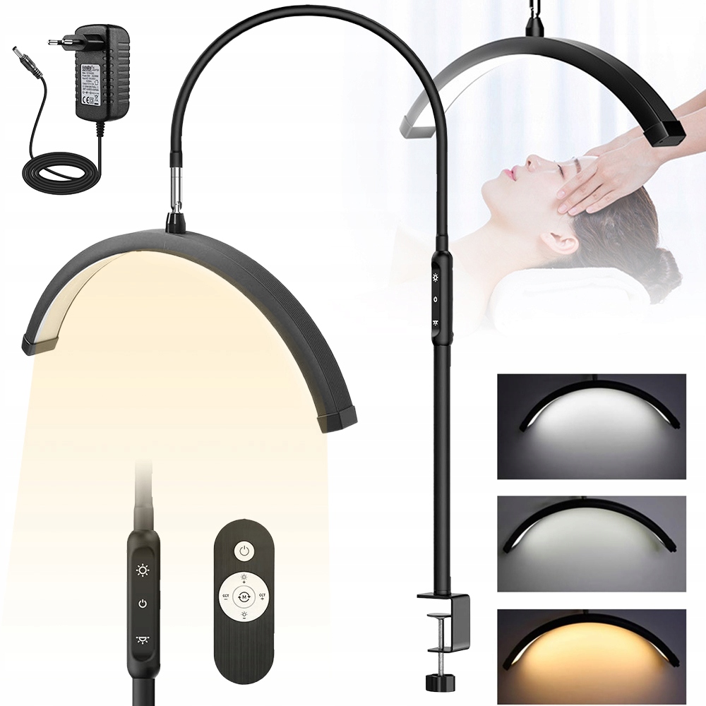 20W Klipová Dílenská Lampa Pro Prodlužování Řas S 3 Teplotami Barev