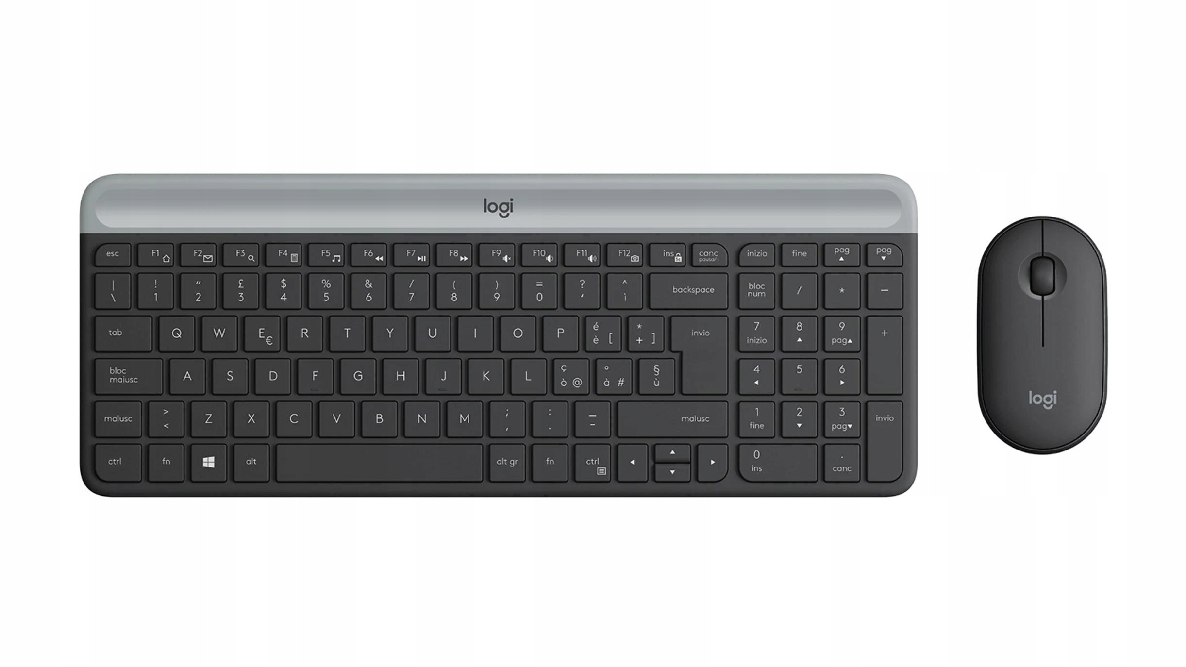 Zestaw bezprzewodowy Logitech MK470 Slim&Silent grafitowy