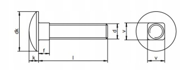 M6X45 ŚRUBA ŚRUBY ZAMKOWA NIERDZEWNA A2 INOX 10SZT Kod producenta 0603206045