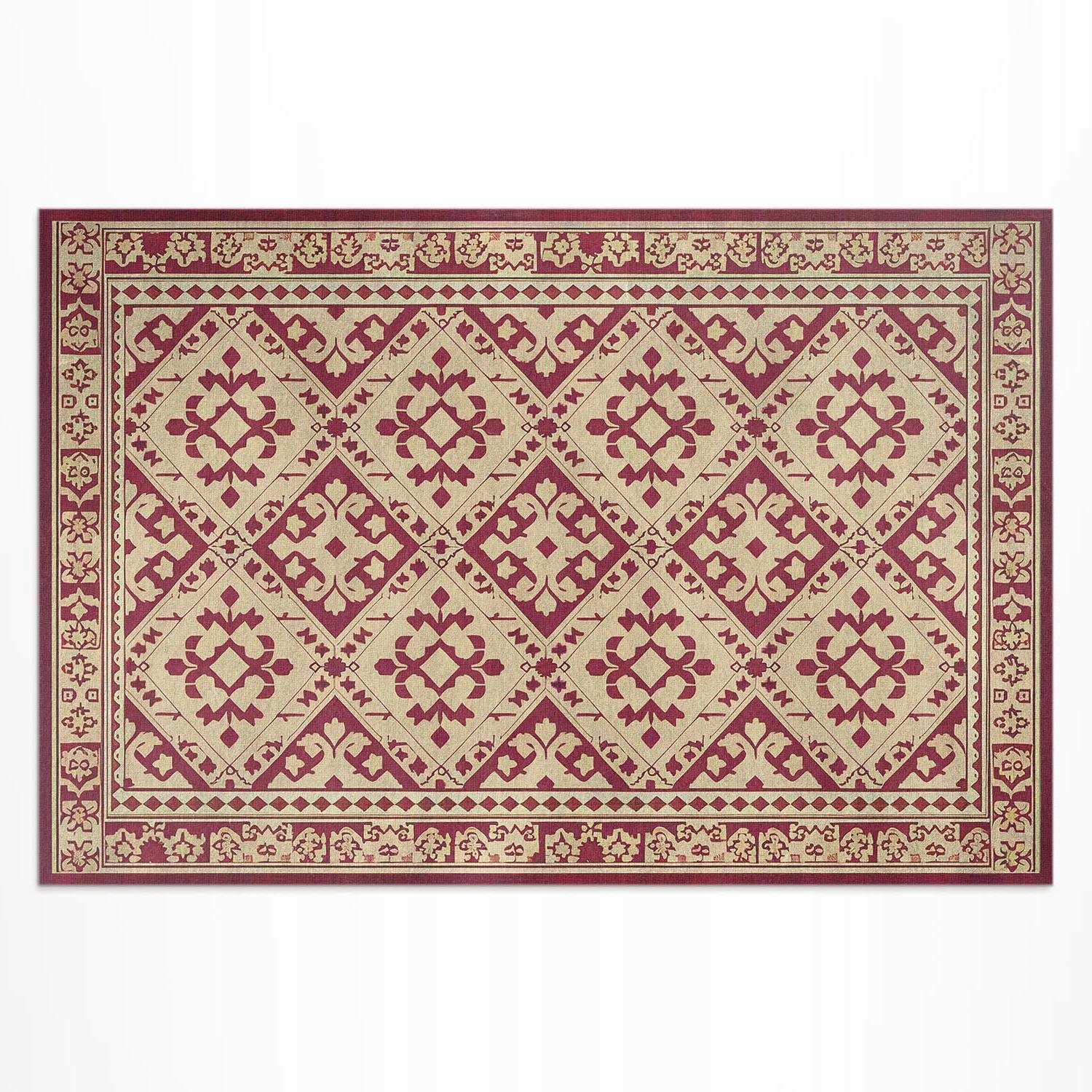 Vonkajší koberec Vinylový Pravidelný vzor v starom vintage štýle 180 x 120 cm