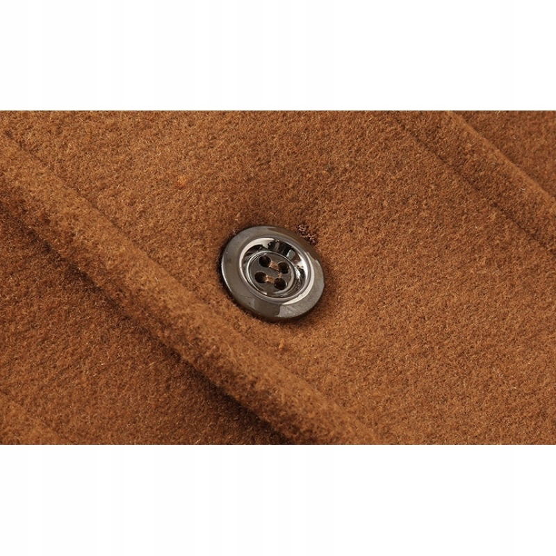 DŁUGI PŁASZCZ MĘSKI ZIMOWY JESIENNY WEŁNIANY Najlepsza Jakość Długość do bioder