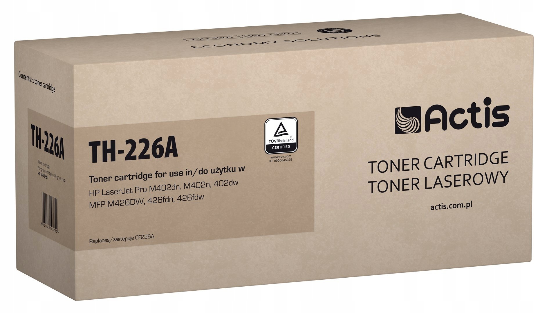 Toner Actis TH-226A (zamiennik Hp 226A CF226A; Standard; 3100 stron; czarny