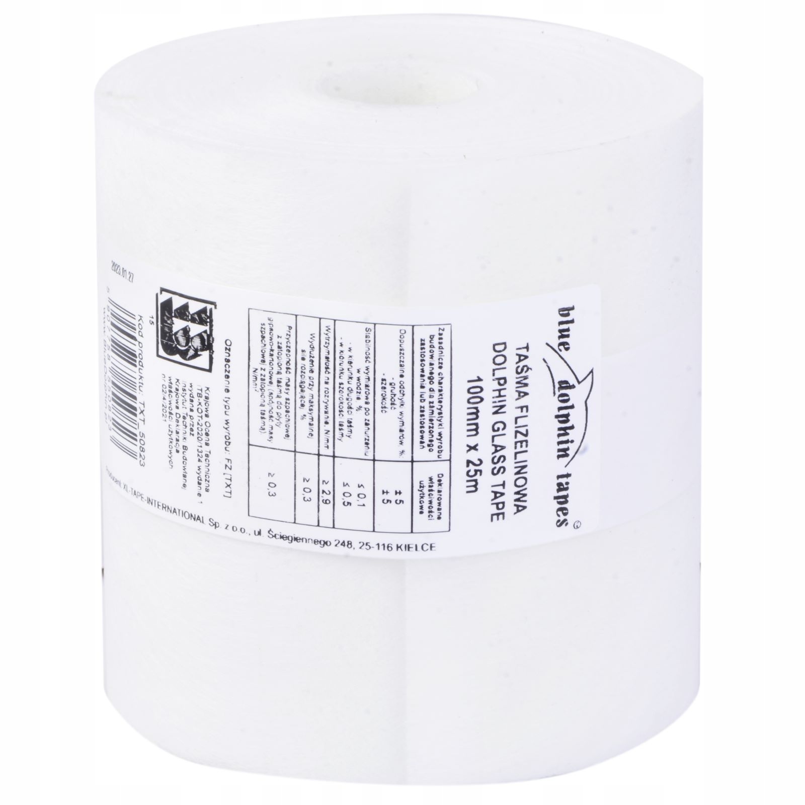 

Taśma Flizelinowa Blue Dolphin 100MM X 25M