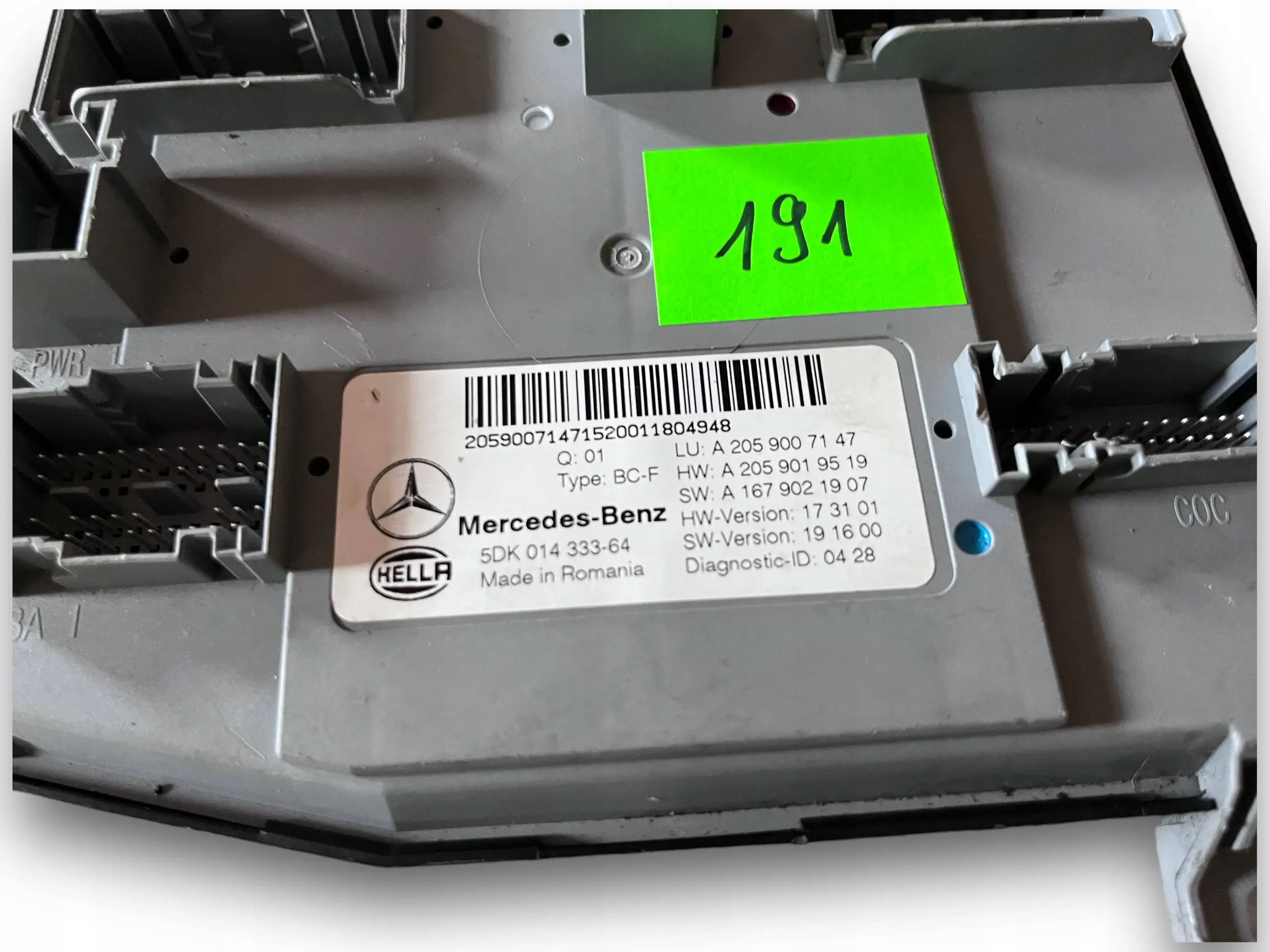 MERCEDES C class W205 module SAM 2059007147 @M