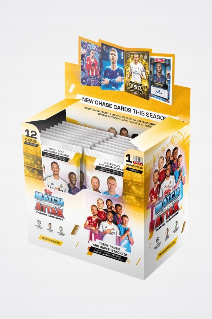Karty Topps: Match Attax Champions League 2026 Booster Box (32 Paczki)
