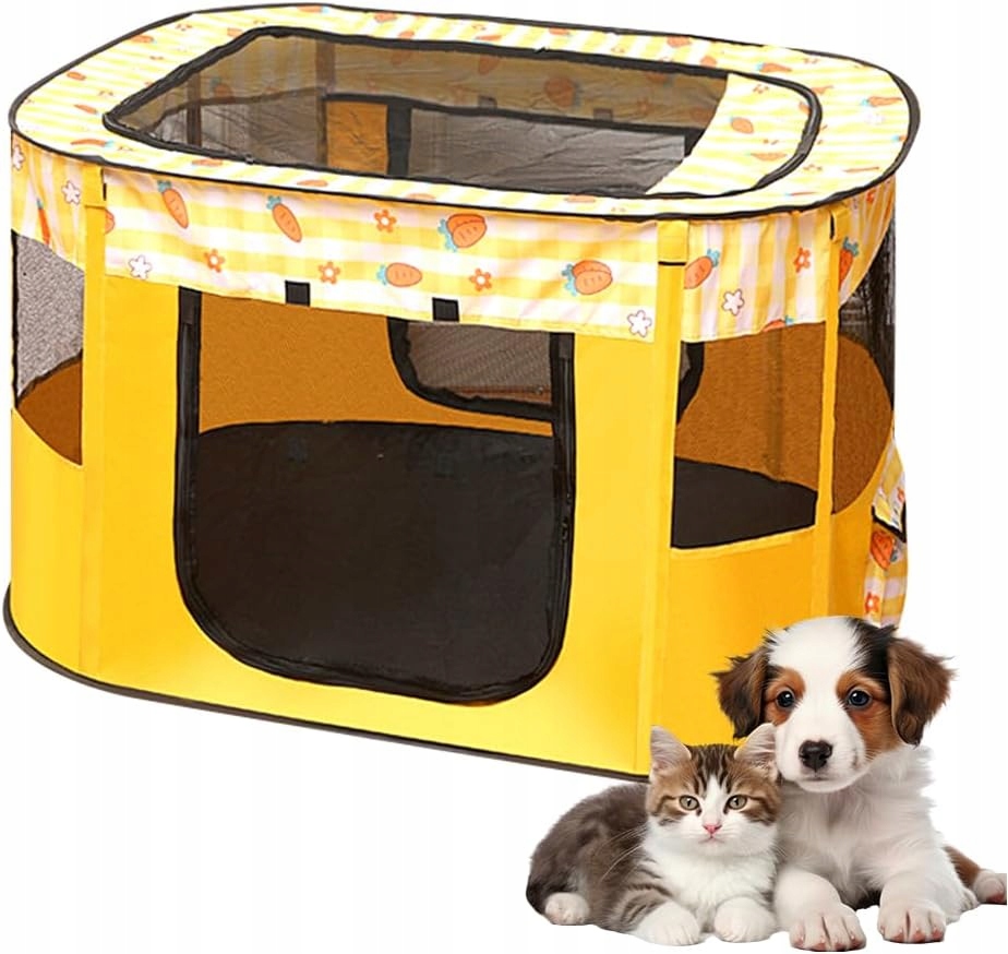Skládací Ohrádka Pro Štěňata 70X55X40 CM Vodotěsná Do Domácnosti