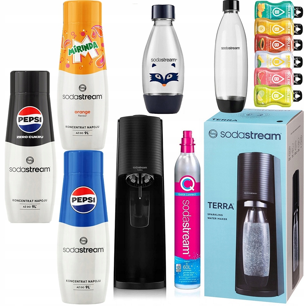 Sodastream Terra saturátor kávovar na plynovanie vody rodinný set Max